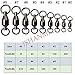 Ball Bearing Swivels Fishing Tackle, Barrel Swivels High Strength Stainless Steel Welded Rings Saltwater Fishing Swivels #3 30pcs