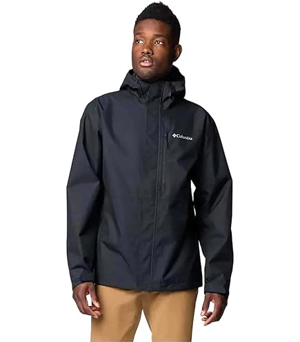 Columbia Mens Hikebound II Interchange Jacket Rain Forest/Black