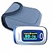 Finger Pulse Oximeter Deluxe Model Digital Blood Oxygen and Pulse Sensor Meter with Alarm - SPO2 - for Adults, Children, Sports Use - TempIR for Reliability and Excellent Customer Care