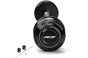 Mokiton Motorcycle Rear Wheel Axle Fork Slider Crash Protector Compatible With YAMAHA R7 YZFR7 YZF-R7 2022 2023 2024 2025 | YZF R7 Accessories (black)