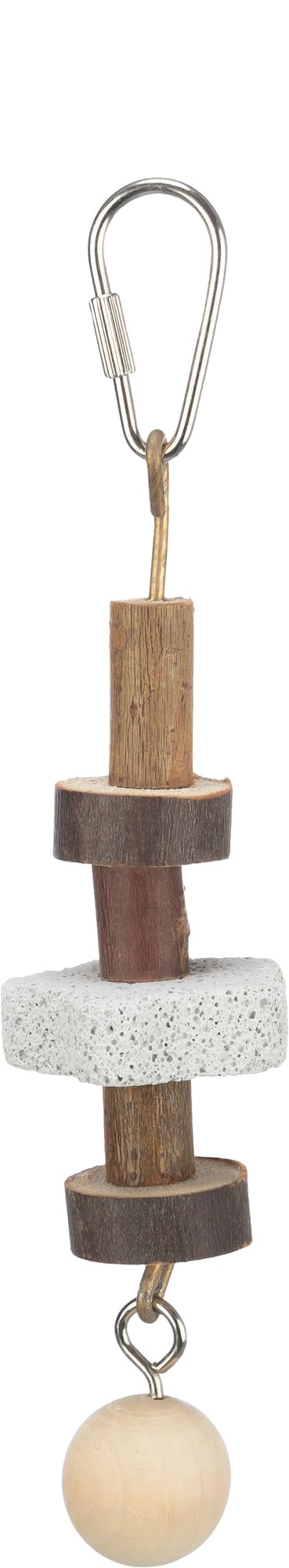 Trixie Natural Living Gnawing Wood with Lava Stone, 16 cm