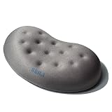 BRILA Ergonomic Memory Foam Mouse Wrist Rest Support Pad Cushion for Computer, Laptop, Office Work, PC Gaming - Massage Holes Design - Wrist Pain Relief (Grey Mouse Wrist Rest)