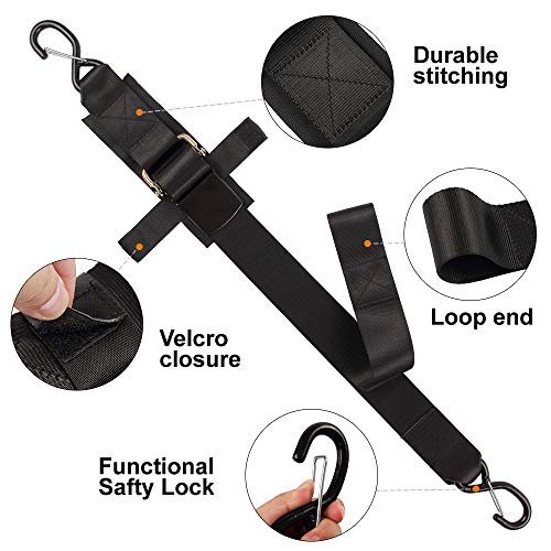 Ayaport Marine Boat Trailer Transom TieDown Securing Straps Kayak and