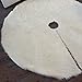 Faux Fur Christmas Tree Skirt 35.4 inches Elegant White Xmas Holiday Tree Skirts for Christmas Decorations