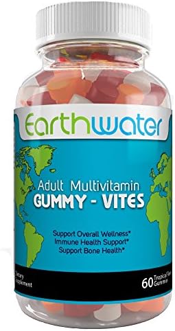 Earthwater Vegan Gummy-Vites - Sugar-Free Multivitamin, Gluten Free, Adult Multivitamin Gummies (60 Count)