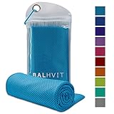 Balhvit Cooling Towel, Cool Towel for Instant Cooling Relief, Chilling Neck Wrap, Ice Cold Scarf for Men Women, Microfiber Bandana - Evaporative Chilly Towel for Yoga Golf Travel