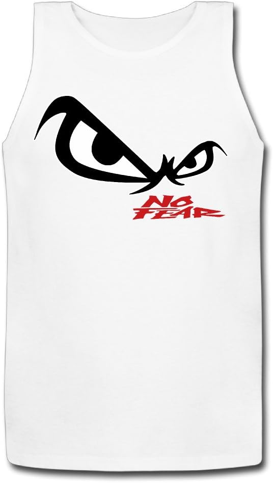 Men No Fear Owl Eye With Wordmark Stylish Tank Top