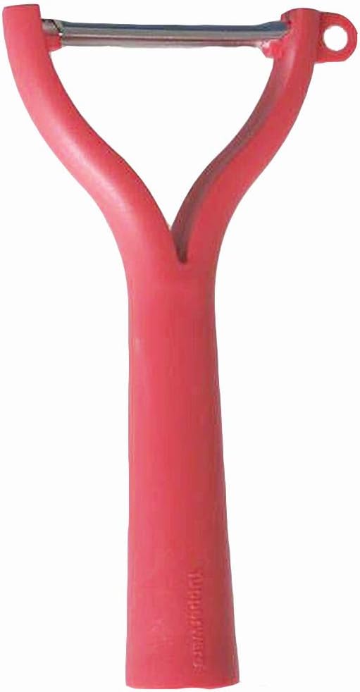 TUPPERWARE D119 Universalschäler Schäler rot Sparschäler Spargel