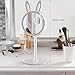 Excelvan Vanity Makeup Mirror with Light and Storage Table Lamp, 90 Degrees for Angle Adjustment with 7X Magnifier, 3-in-1 Design USB Cable Included