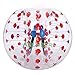 ANCHEER Inflatable Bumper Bubble Soccer Ball Dia 4FT (1.2m) Human Knocker Body Zorb Ball (Red Dot)