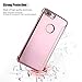 iMusi Cases for iPhone 7 Plus, Smart Clear View Window Plating PC Mirror Flip Phone Cover for iPhone 7 Plus - Rose Gold