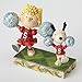 Peanuts by Jim Shore Cheerleading Snoopy and Sally Stone Resin Figurine, 5.5”