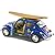 Set of 4: 5" Classic Volkswagen Beetle with Decal and Surfboard 1:32 Scale (Black/Blue/Red/Yellow)