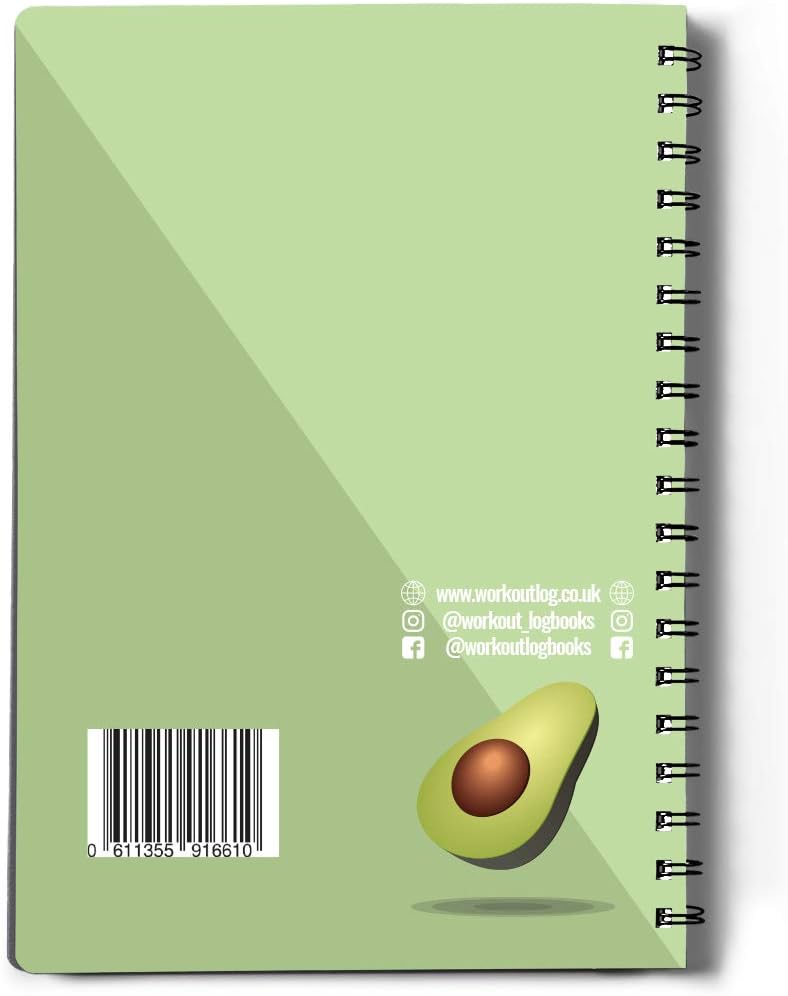 Workout Log Gym - 6 x 8 Inches - Gym, Fitness, and Training Diary - Set Goals, Track 100 Workouts and Record Progress - AVO Green : Sports & Outdoors