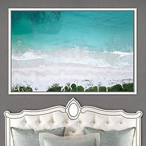 signwin Framed Canvas Wall Art Coastal Freedom Aerial...