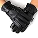 Alpine Swiss Mens Gloves Dressy Genuine Leather Warm Thermal Lined Wrist Strap BLK M