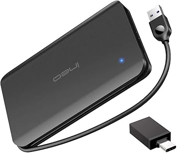 ineo Caja de carcasa de disco duro externo de aluminio USB 3.0 para Caddy SSD HDD SATA de 2,5 pulgadas de 9,5 mm y 7 mm [T2585]: Amazon.es: Electrónica