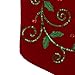 Valery Madelyn 21 inch Traditional Holly Leaves Christmas Stockings, Large Farmhouse Christmas Stockings with Red Green Tartan Cuff, Themed with Tree Skirt (Not Included)