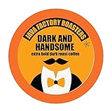 Java Factory Single Cup Coffee for Keurig K Cup Brewers, Dark and Handsome Dark Roast, 80 Count