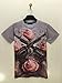 FaPlus Men's Fashion Abstract Guns Roses 3D Print Hip Hop T-Shirts