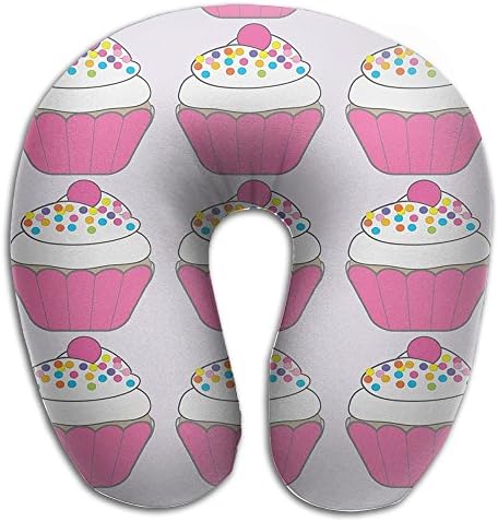 U Shape Neck Pillow U Type Travel Relax Pillow Soft Cervical Pillows Cupcake Print Pillow