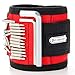 Magnetic Wristband, Dr.meter 2 Sizes of 10.6 & 18.9 Inches Length Red Color Magnetic Wrist Bands Tool Belt with Super Strong 15 Magnets, 2.2lb Capacity for Holding Screws Bolts Nails and Drill Bits