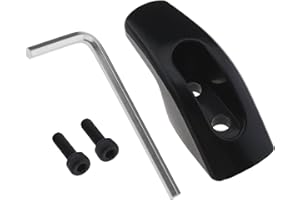 Micro Traders Folding Hook Hanging Buckle Hanger Front Hook Compatible with NineBot Segway ES1/ES3/ES4/ES5/E22/E25 Electric Scooter Models Replacement Parts Black, 43x16x15.4mm