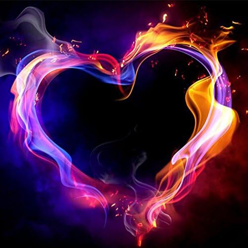 Loveberry 5D DIY Diamond Painting Crystal Rhinestone Diamond Embroidery DIY Paint-By-Diamond Kit Home Decor Craft,Heart