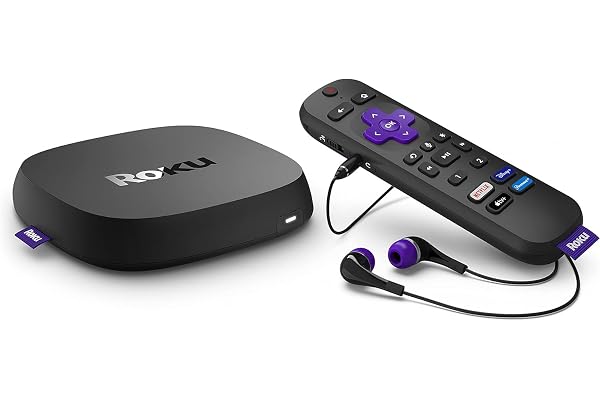 Roku Ultra | The Ultimate Streaming Device 4K/HDR/D. Vision/Atmos, Rechargeable Roku Voice Remote Pro, and More | Free & Live TV (Renewed)