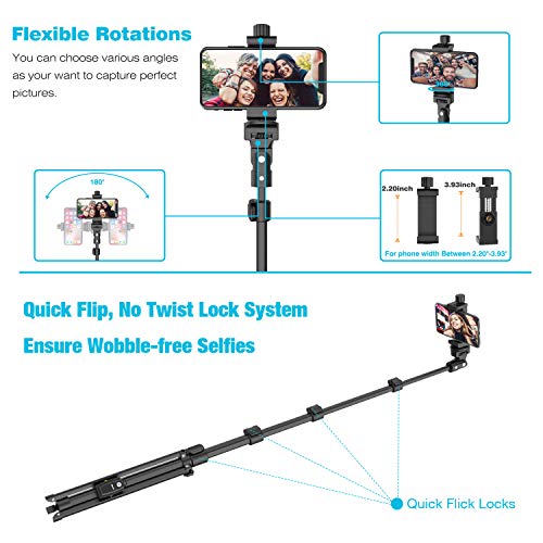 image for LEKNES Selfie Stick Tripod,54