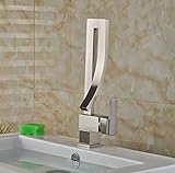 Rozin Brushed Nickel Single Lever Basin Faucet Creative Design Bathroom Sink Mixer Tap