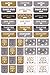Essentials Weekly Planner Stickers-Black & Gold (Set of 575 Stickers)