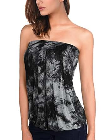 tube djt stretchy pleated sleeveless solid