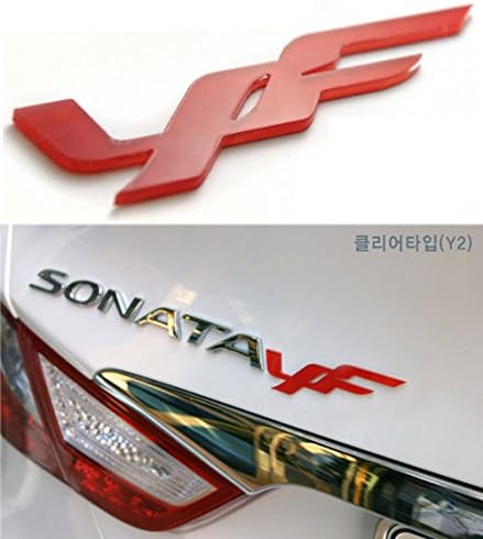 High Quality YF Lettering Detailpart Car Designer point EMBLEM sticker DEH-B4 (Type1) For 2010 2011 2012 2013 Hyundai YF Sonata (Clear)