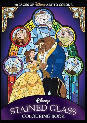 Disney Stained Glass Colouring Book Books Amazon Com