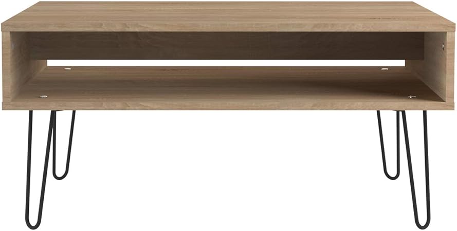 Miliboo Table Basse Bois Et Metal Lumy Amazon Fr Cuisine Maison