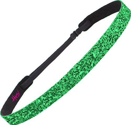 Hipsy Women's No Slip Headband St. Patrick's Day Bling Glitter Pack (Skinny & Wave Bling 2pk)