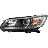 IBESTWOLF Front Left Headlight Headlamp Halogen Led Driver Side LH for 2013 2014 2015 Honda Accord 4 door Sedan HO2502151