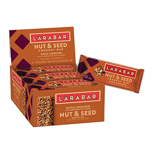Larabar crunchy nut & seed gluten free bar, maple cinnamon, 1…