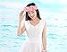 Vivivalue Christmas Handmade Boho Rose Flower Headband Hair Wreath Halo Floral Garland Crown Headpiece With Ribbon Festival Wedding Party Pink