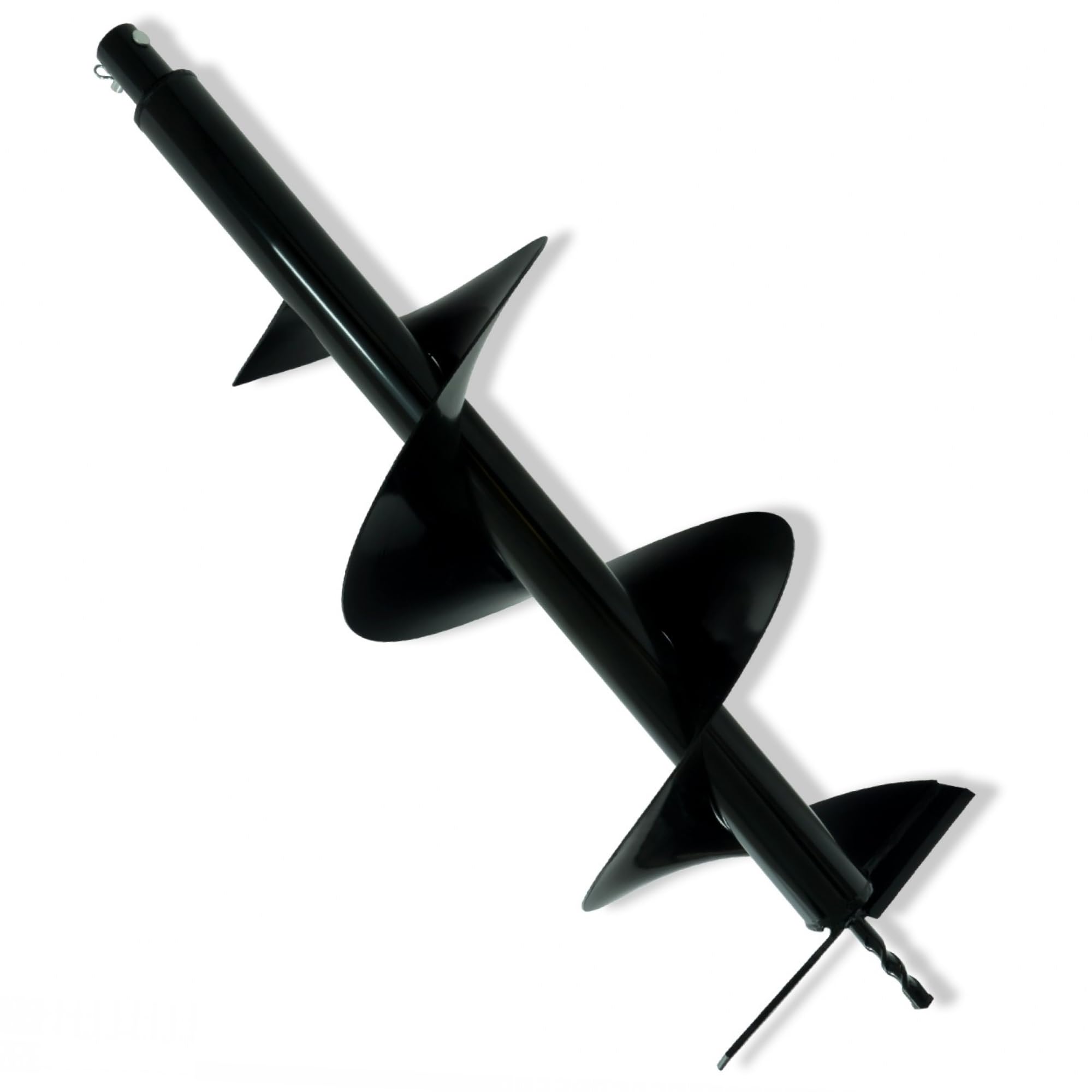 NEMAXX® B250 Earth Auger Drill Head Ø250mm 805mm Heavy-Duty Steel Replacement Auger Spiral Bit for Earth Augers,Fence & Post Hole Diggers, Cross-Bolt Mount incl. Bolt & Cotter Pin,not for Power Drills