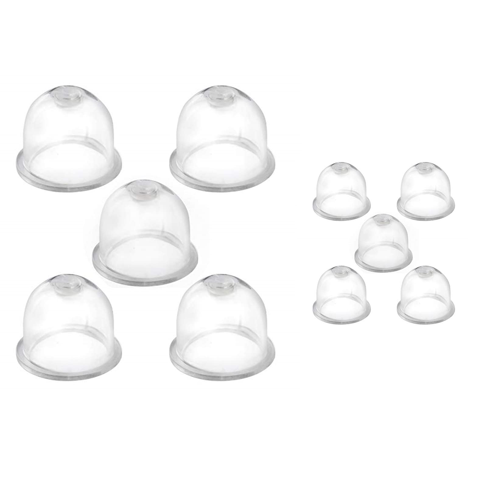 JinYu 10 Pack of Replace Primer Bulb Pump Bulbs for 188-12 188-12-1 188-14 41331212700 01201 12318140630 0057030 Carburetor Primer Bulb (19mm+22mm/10 pcs)