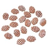 HONBAY 20PCS Pinecone Flatback Resin Charms Pine