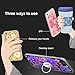 JAZ iPhone 7 Plus Case Quicksand Liquid - Ring Kickstand Ultra Thin Soft TPU Bumper Transparent Case Floating Bling Glitter Sparkle Heart Case for 5.5