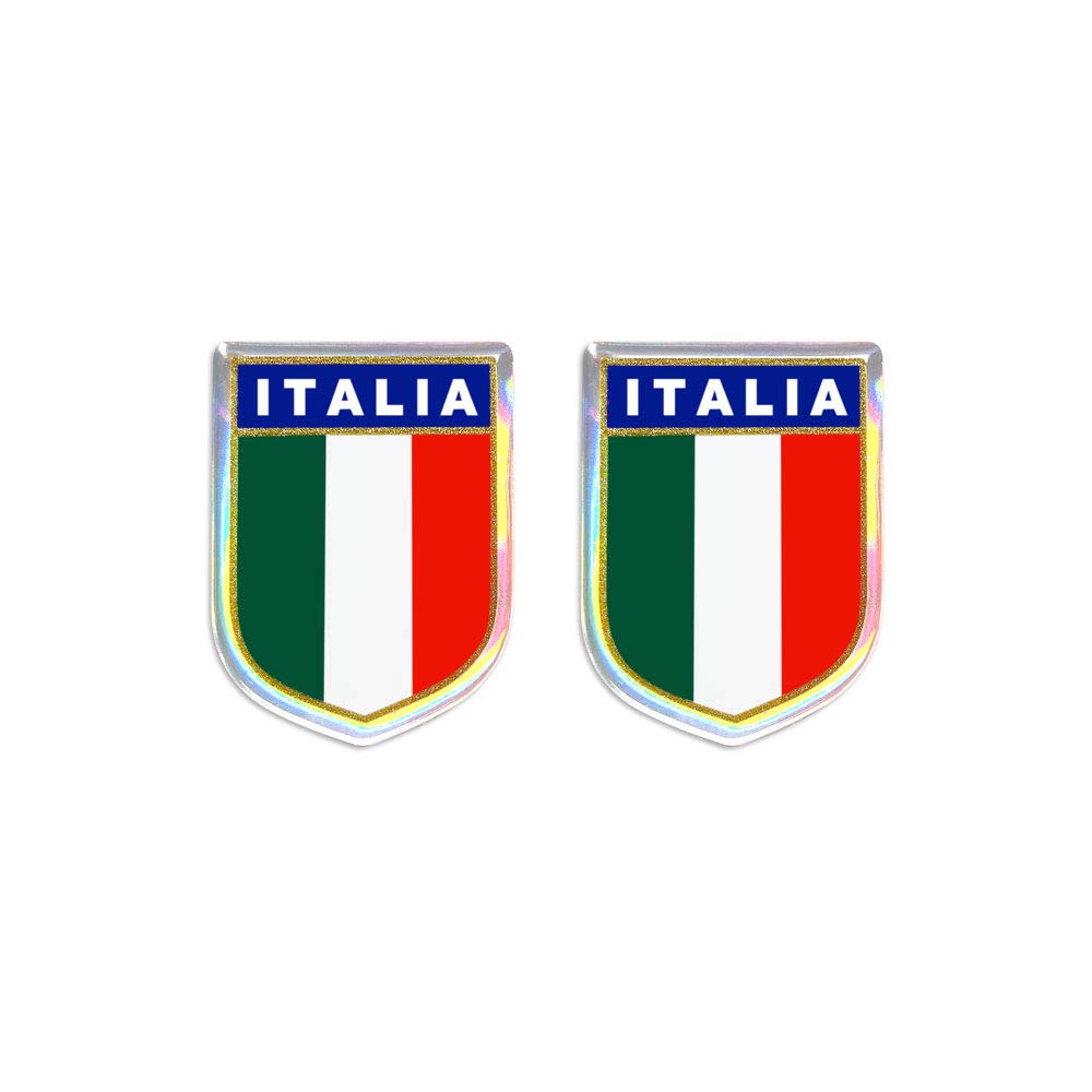 4R Quattroerre.it 3D Sticker Italy Shield, Small