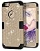 TOPSKY Compatible with iPhone 6s Plus Bling case, iPhone 6 Plus Bling case, [Shock Absorption] Studded Rhinestone Bling High Impact Resistant Armor Defender Case for iPhone 6 Plus and iPhone 6s Plus, Gold Black