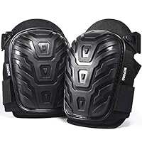 Professional Knee Pads for Work - Breathable Heavy Duty Construction Pads With Foam Padding for Construction, Gardening, Flooring with Adjustable Non-Slip Straps (1)