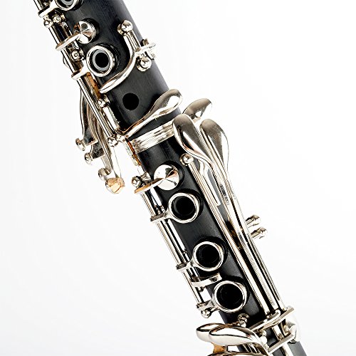 Apelila Professional Bb Clarinet Classic Music Orchestra Beginner Reed Woodwind w/Case - Thumbnail 5