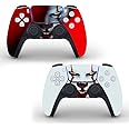 JOCHUI Controllers Skin Covers Vinyl Stickers Skin Decals Horror Wrap Compatible with PS5 Controller Ghost Skin (2 Pack)