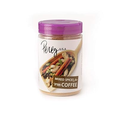 Pereg Coffee Mix | Coffee Spice Mix with Hawaij, Ginger, Cinnamon, Cloves &amp; Cardamom | Mixed Spices for Arabian, Turkish, Coffee or Chai | Made in USA |4.25 Oz